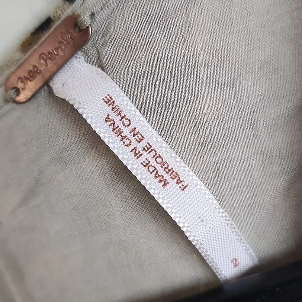 Free People Ombre Leopard Cheetah Size 2 Mini Dress - Picture 4 of 4